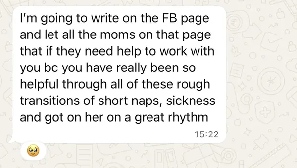 Parent testimonial about support journey